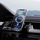 Автотримач для телефону магнітний з бездротовою зарядкою BOROFONE BH43 Xperience magnetic на дефлектор (на затиску) Чорний-сріблястий - изображение 1