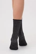 Шкарпетки жіночі класичні в рубчик з люрексом Giulia WS4 LUREX RIB 001 36/40 Black-pirate black - изображение 2