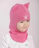 Шапка-шлем детский для девочки Beezy весна - осень 1750-02-22 Кошка р. 3 (54-56 см) - изображение 2