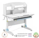Дитячий стіл ErgoKids Gerda W Multicolor Білий (Evo-60 W/MC) - зображення 2