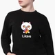 Свитшот для девочек Лайк (Likee) (9509-1036) 146-152 см Черный - изображение 2