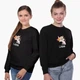 Свитшот для девочек Лайк (Likee) (9509-1032) 134-140 см Черный - изображение 4