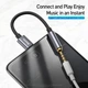 Adapter AUX Baseus L54 Type-C do 3.5 mm Grey (CATL54-0G) - obraz 8