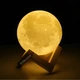 Ночник Светильник настольный 3D Moon Light Lamp Луна на пульте и сенсорное управление 14,5 см с аккумулятором 16 цветов GS-3541 - изображение 8