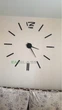 Часы настенные 3D DIY Clock Большие Черные Стрелка 31 см Необычные 3Д Наклейка стикер для дома и офиса GS-3726 - изображение 8