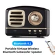 Бездротова колонка Epik Retro Wireless Speaker|3W, Bluetooth, MicroSD, USB, AUX| Black - зображення 4