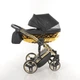 Коляска Junama Diamond Mirror Blysk 02 Gold (J-MB-02) Чорно-золотиста - зображення 1