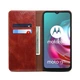 Чехол-книжка с кармашками UniCase Leather Wallet для Motorola Moto G10 / Moto G20 / Moto G30 - Brown - изображение 5