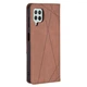 Чохол-книжка з кишеньками UniCase Geometric Pattern для Samsung Galaxy A22 (A225) / M22 (M225) - Coffee - зображення 4