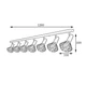 Світильник лофт MSK Electric Diadem стельовий NL 22151-7 CR - зображення 2