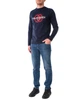 Футболка Лонгслів чоловіча TRUSSARDI JEANS (52T00540-1T005461-U290/21-22-3) Синій L - изображение 2