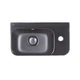 Умивальник підвісний Q-TAP Tern 450x250x160мм прямокутний чорний QT17115117RMB - зображення 1