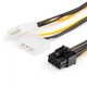 Перехідник живлення Atcom 8pin to 2molex для ВІДЕОКАРТ (8604) - зображення 2