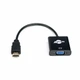 Переходник HDMI > VGA (HDMI папа > VGA мама) Atcom, кабель 10см, Black (9220) - изображение 1