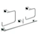Набір аксесуарів Grohe Essentials Cube 4 в 1, хром (40778001) - изображение 7