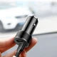 Автомобільний зарядний пристрій Baseus Small Screw 3.4 A Dual-USB Car Charger Black (CAXLD-C01) - зображення 9