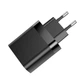 Мережевий зарядний пристрій Baseus Mirror Lake Dual QC Digital Display quick Charger A+A EU Black (CCJMHA-A01) - зображення 4