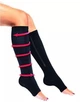 Лікувальні компресійні гольфи від варикозу L-XL Zip Sox зі змійкою чорні - зображення 1
