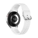 Ремешок для Samsung Galaxy Watch 4 Classic 46mm - белый / ширина крепления 20мм / силикон / размер L / Watchbands OneLine (WB00S4GALAXYONELINE2CLASSIC446) - зображення 1