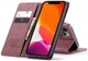 Чохол книжка з магнітом CaseMe на iPhone 12 Pro Wine (20827-42) - зображення 3