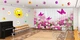 3D - Фото Шторы и тюль PHOTODECOR "Белые тюльпаны с розами и бабочками" - изображение 3