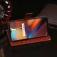 Чехол Idewei для Realme 7i книжка кожа PU с визитницей коричневый - изображение 3