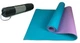Коврик для йоги YogaLife TPE+TC ( Eco Friendly) 6 мм мятный-фиолетовый (двухслойный спортивный каремат, мат для фитнеса, пилатеса) - изображение 1