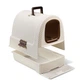 Закрытый туалет для кошек кремовый Petlife LITTER BOX Curver BGL-CU-08 - изображение 2