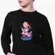 Свитшот для девочек Сейлор Мун (Sailor Moon) (9509-2910-6) 134-140 см Черный - изображение 2