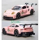 Машинка колекційна Porsche 911 металева моделька іграшкова 15 см Рожевий (2627360) - зображення 5