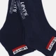 Набор мужских носков коротких хлопковых Levi`s Mid Cut Sportswear Logo Socks 2 Pack 902011001-198 39-42 2 пары Синий (8718824835020) - изображение 2