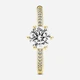 Серебряное кольцо Pandora Moments 168289C01 58 Золотистое (00012366) - изображение 3