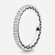Серебряное кольцо Pandora Signature 190963CZ 52 Серебристое (00000346) - изображение 2
