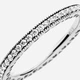 Серебряное кольцо Pandora Signature 190963CZ 52 Серебристое (00000346) - изображение 4
