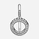 Серебряное кольцо Pandora Signature 191039CZ 60 Серебристое (00012469) - изображение 3