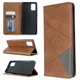 Чехол-книжка с кармашками UniCase Geometric Pattern для Samsung Galaxy A71 (A715) - Coffee - изображение 1