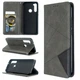 Чехол-книжка с кармашками UniCase Geometric Pattern для Xiaomi Redmi Note 8T - Grey - изображение 1