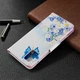 Чохол з малюнком Deexe Color Wallet для Samsung Galaxy A51 (А515) - Blue Butterfly and Flowers - зображення 8
