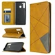 Чехол-книжка с кармашками UniCase Geometric Pattern для Samsung Galaxy A21 (A215) - Brown - изображение 1