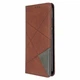 Чехол-книжка с кармашками UniCase Geometric Pattern для Xiaomi Redmi Note 8T - Coffee - изображение 2