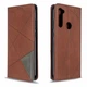 Чехол-книжка с кармашками UniCase Geometric Pattern для Xiaomi Redmi Note 8T - Coffee - изображение 4