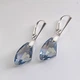 Серебряные длинные серьги с подвесками Swarovski - изображение 2