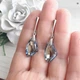 Серебряные длинные серьги с подвесками Swarovski - изображение 3