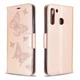 Чохол-книжка з малюнком UniCase Butterfly Pattern для Samsung Galaxy A21 (A215) - Rose Gold - зображення 4