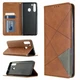 Чехол-книжка с кармашками UniCase Geometric Pattern для Samsung Galaxy A21 (A215) - Coffee - изображение 1