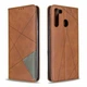 Чехол-книжка с кармашками UniCase Geometric Pattern для Samsung Galaxy A21 (A215) - Coffee - изображение 4