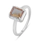 Серебряное кольцо с Султанит султанитом 1.625ct, вес изделия 2,51 гр (2084815) - изображение 1