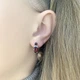 Серебряные серьги с натуральным гранатом 3.476ct (2062738) - изображение 3