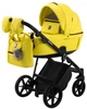 Коляска 2 в 1 Adamex Belissa ECO кожа 100% SA-22 лимонный - изображение 2