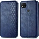 Кожаный чехол-книжка GETMAN Cubic (PU) для Xiaomi Redmi 9C Синий - изображение 1